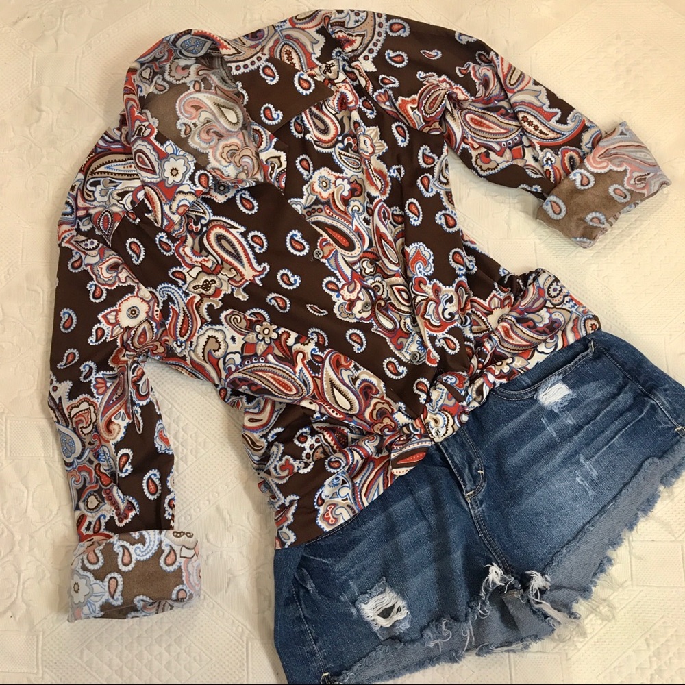 Vintage top pair with cut- offs